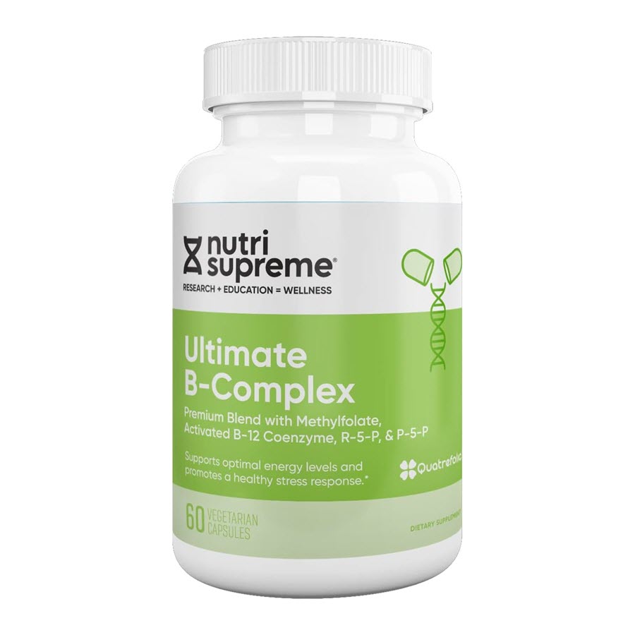 Nutri-Supreme Research Ultimate B Complex with Methylfolate & P-5-P, 60 Vegetarian Capsules