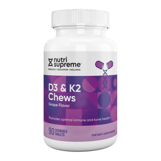 Nutri-Supreme Research Vitamin K2 with D3 Chews, 90 Chewable Tablets