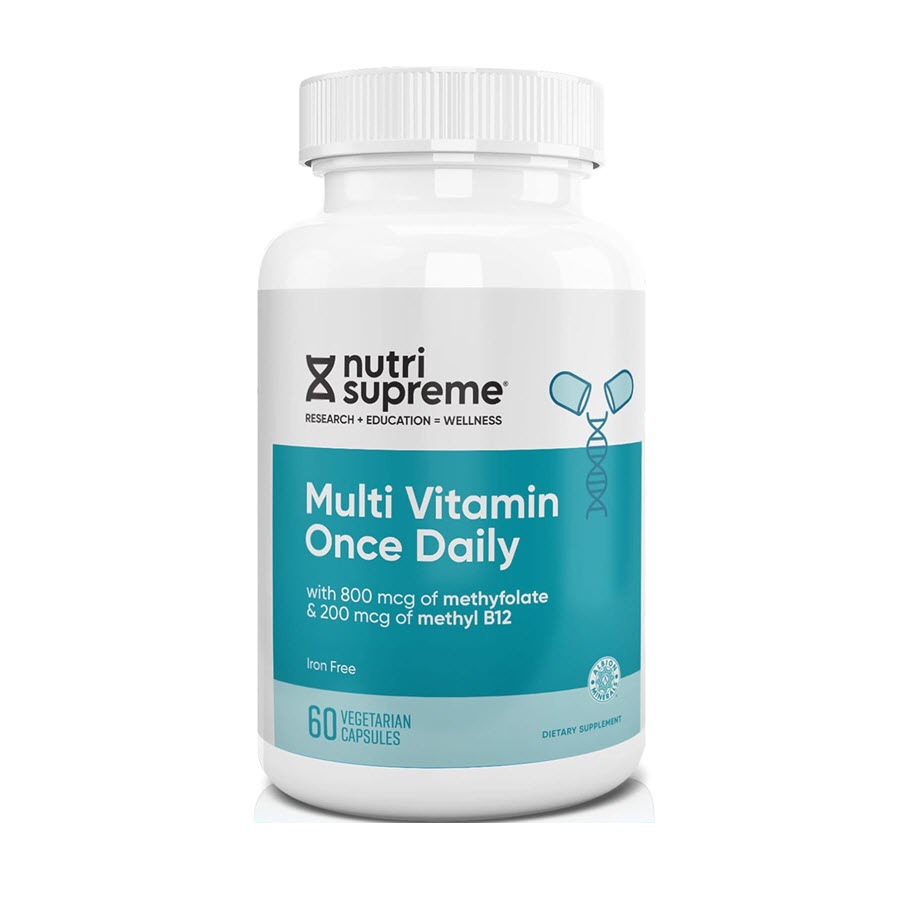 Nutri-Supreme Research Multi Vitamin & Mineral Once Daily - Iron Free, 60 Veg Capsules