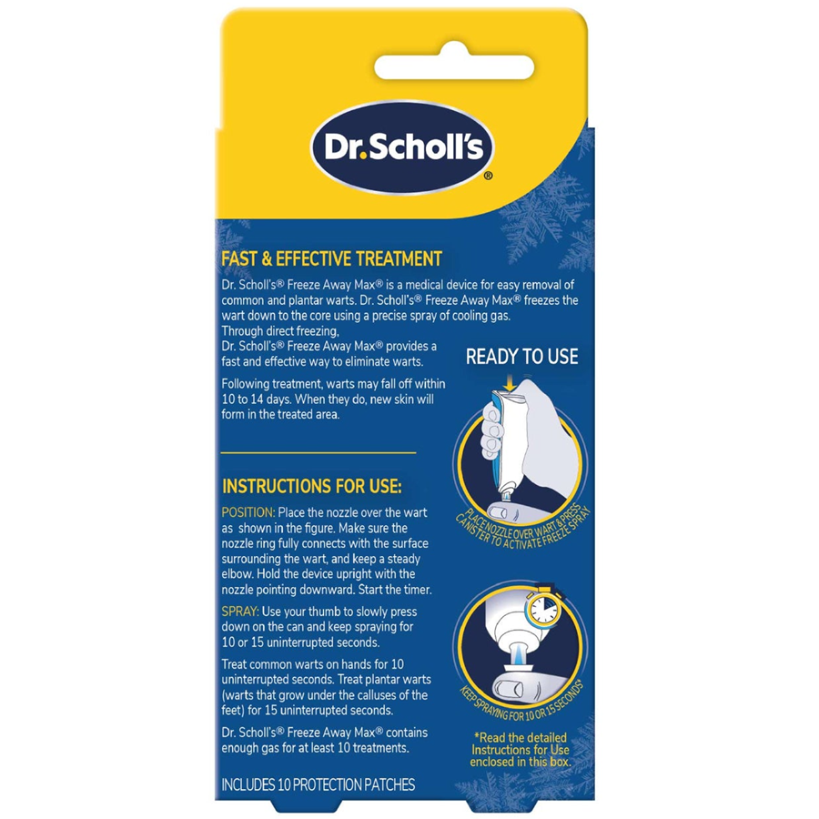 Dr. Scholl's Freeze Away Max Wart Remover - 10 Applications