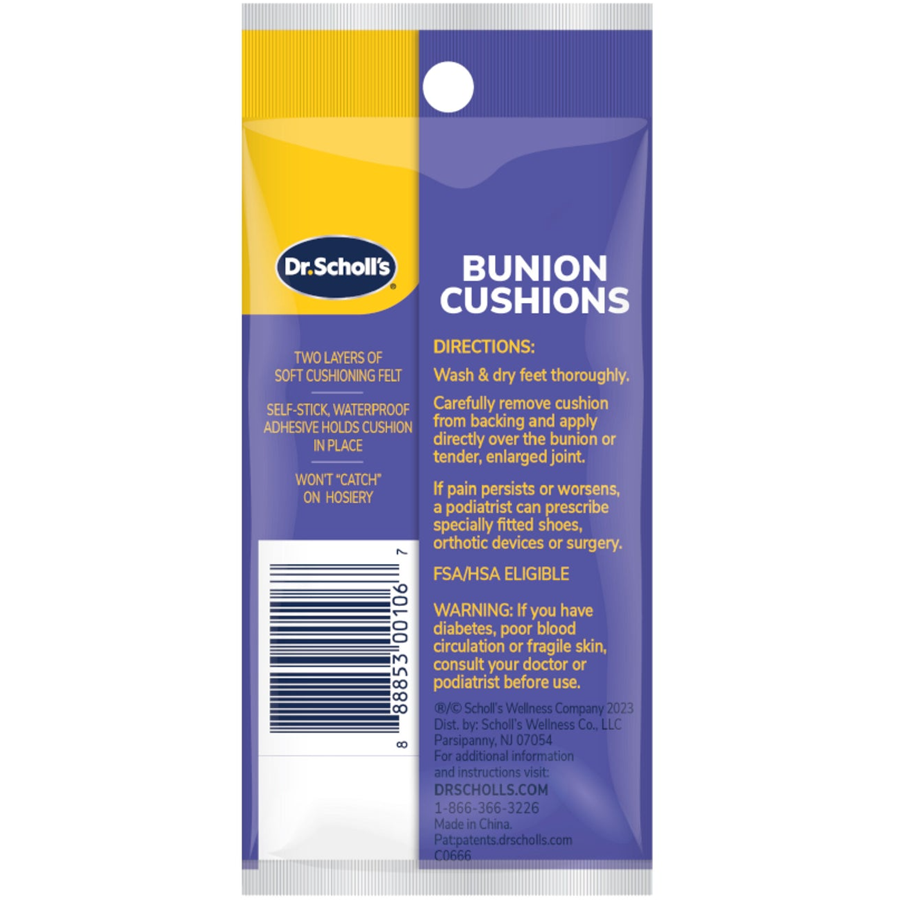 Dr. Scholl’s Bunion Cushions All-Day Pain Relief 6 ct