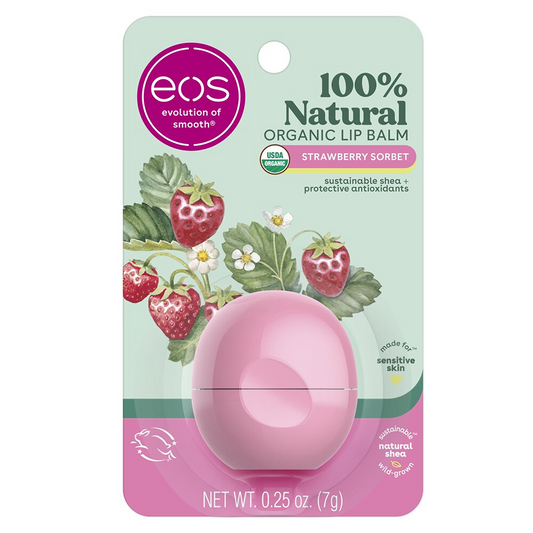 Eos Sphere Lip Balm, Strawberry Sorbet, 0.25oz