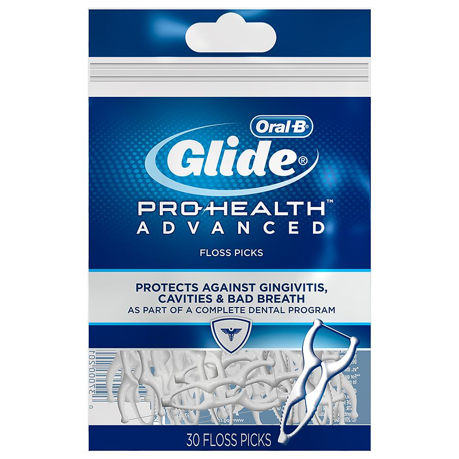 Glide Pro-Health Advanced Floss Picks, 30 Ea