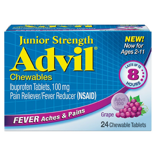 Advil Junior Strength Pain Reliever - 24 Chewable Tablets