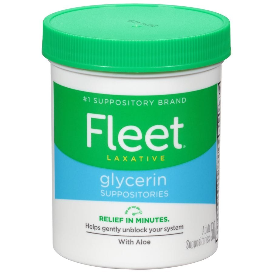 Fleet Laxative Glycerin Suppositories for Adult Constipation - 50ct