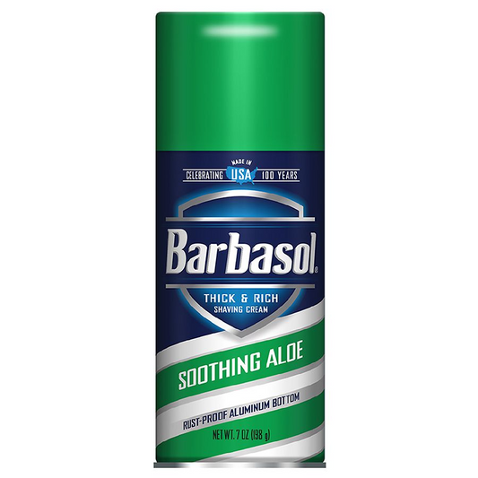 Barbasol Soothing Aloe Thick And Rich Shave Cream, 7oz