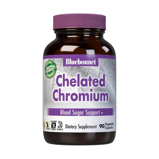 Bluebonnet Yeast-Free Chelated Chromium - 90 Vegetable Capsules