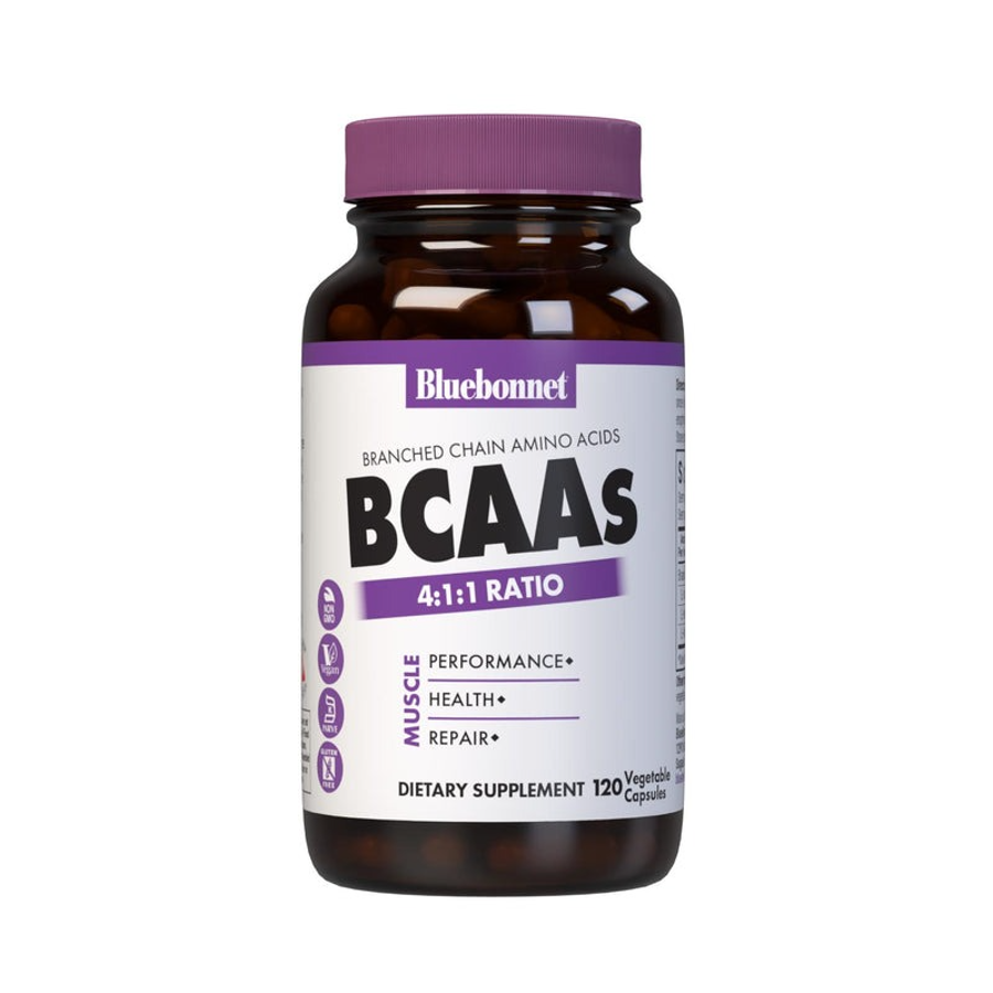 Bluebonnet BCAAs 4:1:1 Ratio, 120 Vegetable Capsules