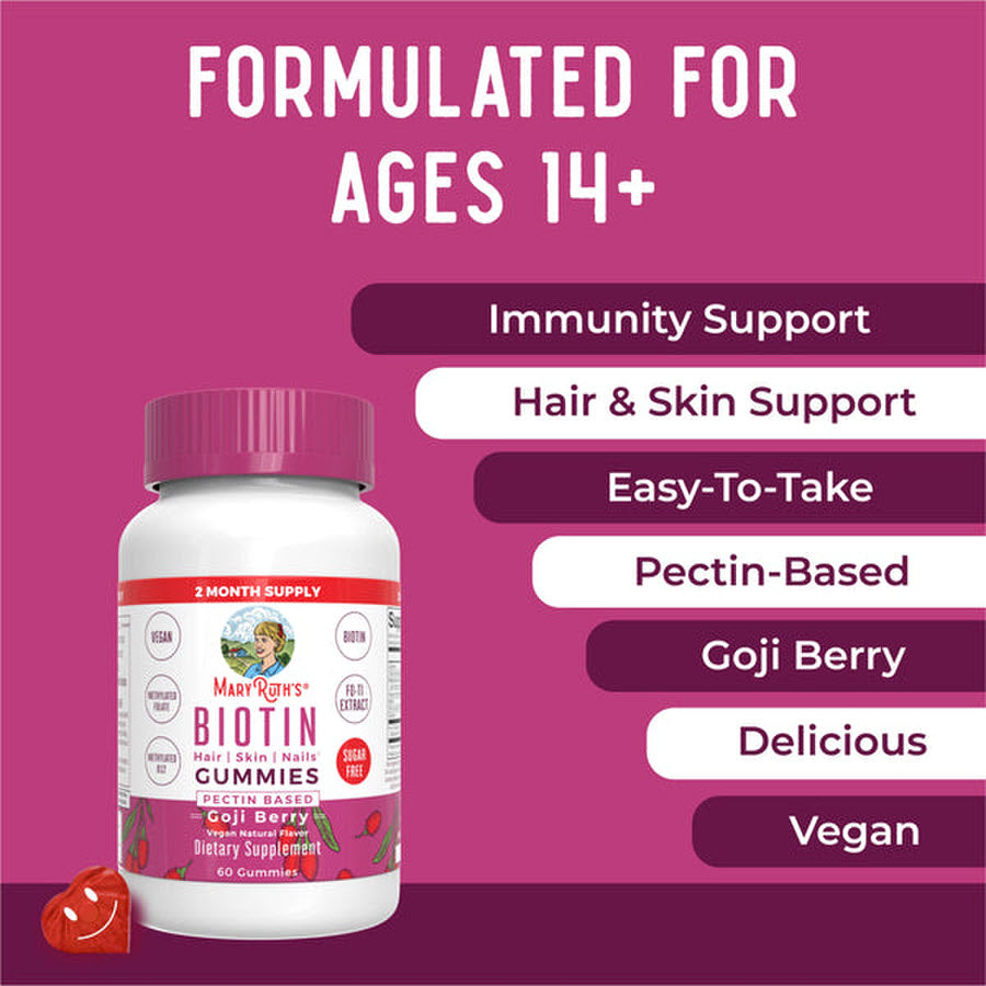 MaryRuth's Biotin Gummies 60 count