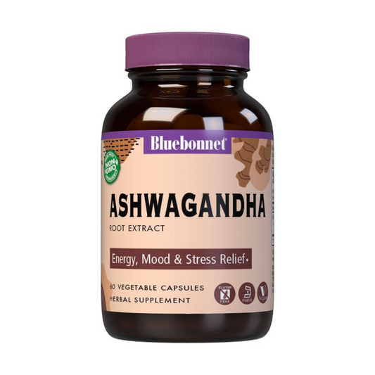 Bluebonnet Ashwagandaha Root Extract - 60 Veg Caps