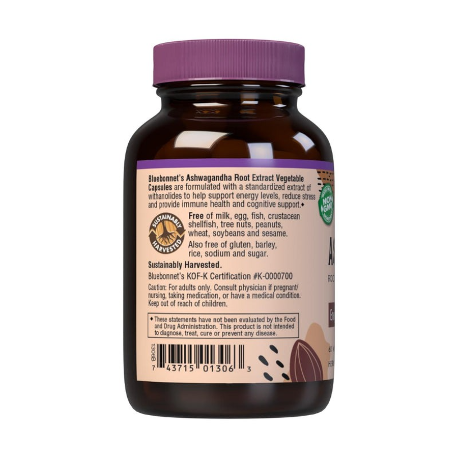 Bluebonnet Ashwagandaha Root Extract - 60 Veg Caps