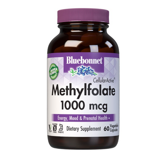 Bluebonnet Cellular Active Methylfolate 1000 mcg - 60 Vegetable Capsules