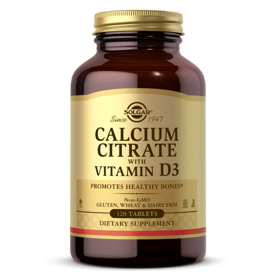 Solgar Calcium Citrate with Vitamin D3 - 120 Tablets