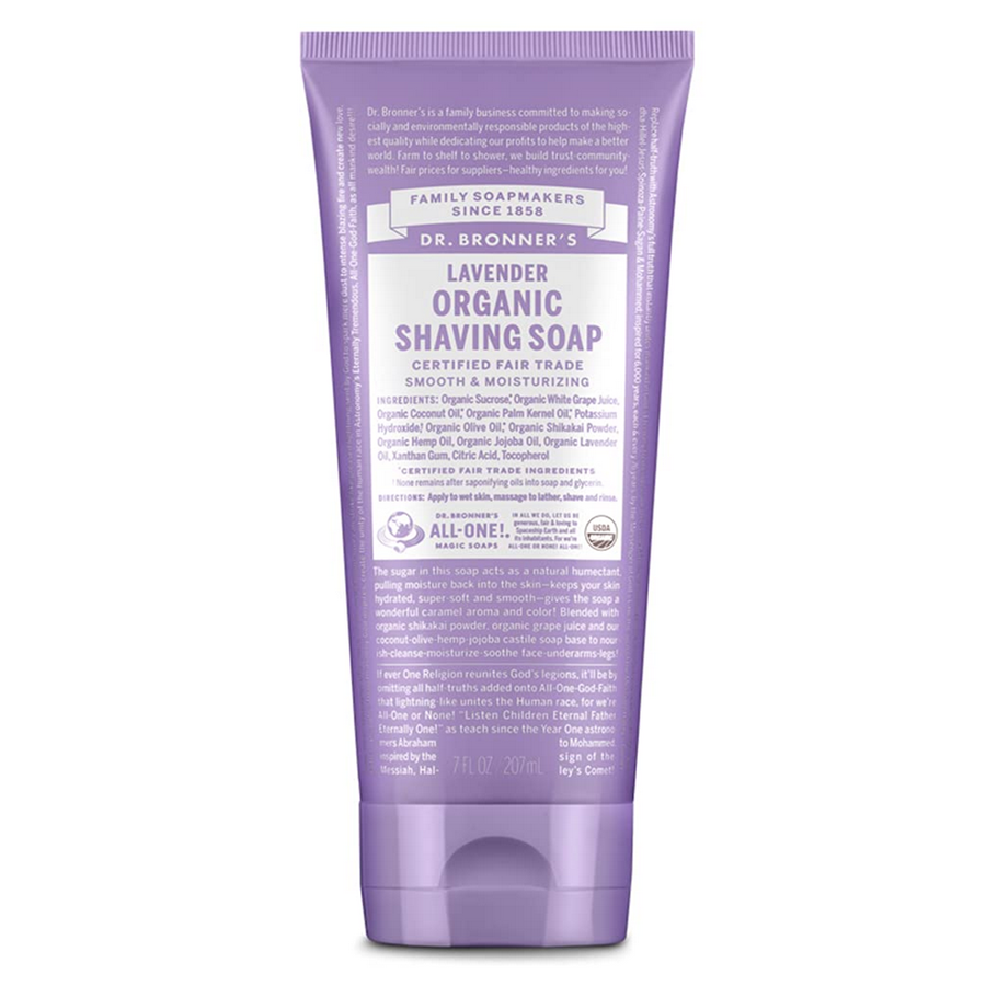 Dr. Bronner's Organic Lavender Shave Soap 7 fl. oz.