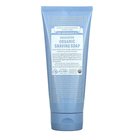 Dr. Bronner's Organic Naked Unscented Shave Soap 7 fl. oz.