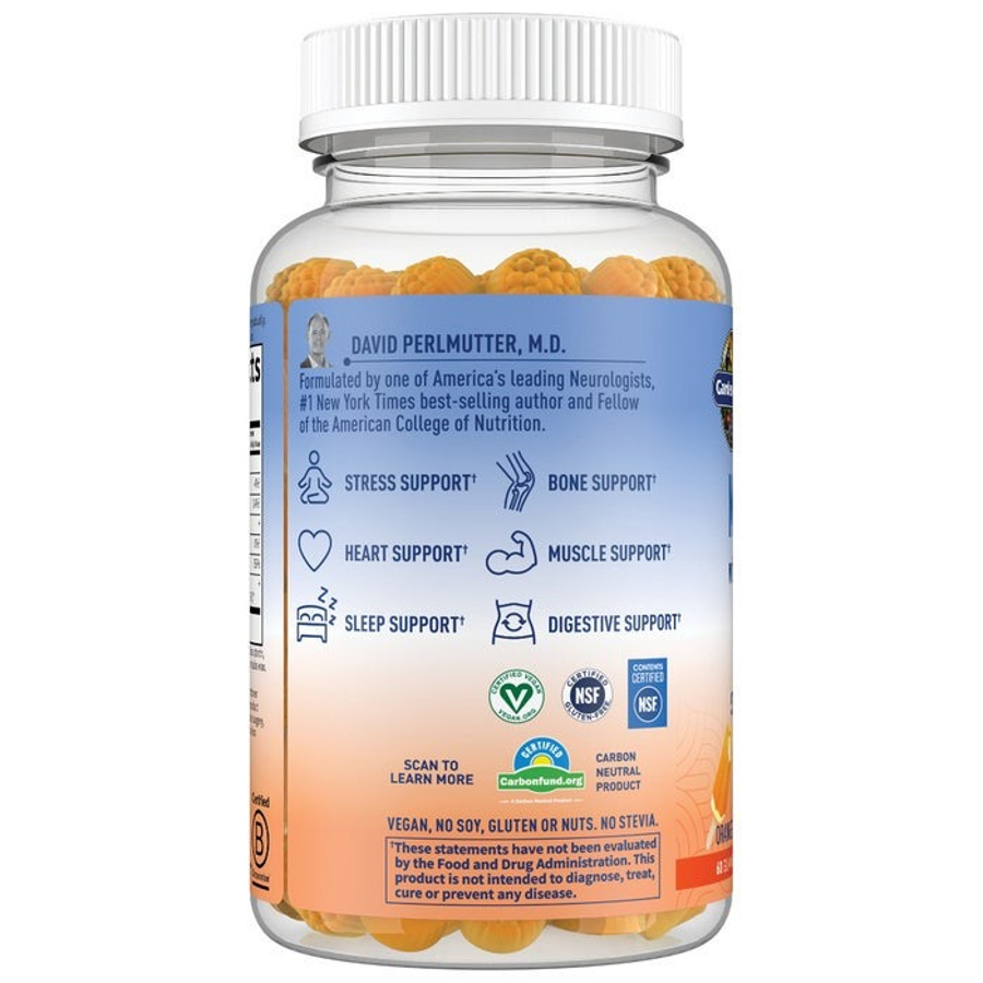 Garden of Life Magnesium with Pre & Probiotics Gummies, Orange Creme, 60 Gummies