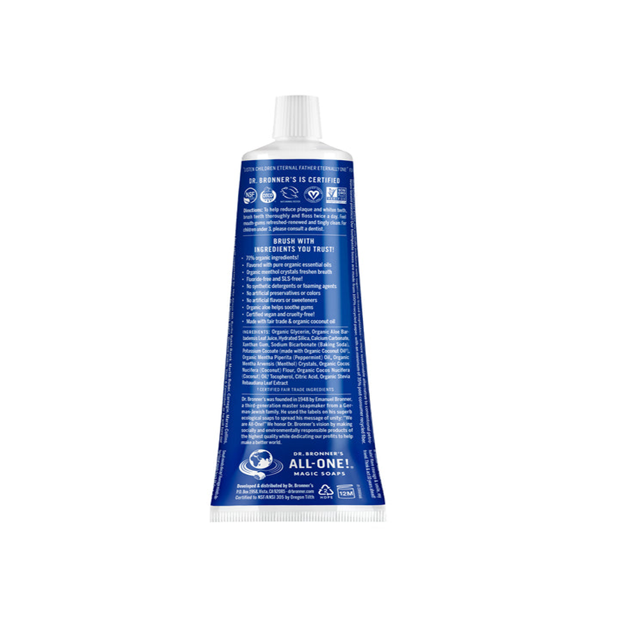 Dr. Bronner's Peppermint Toothpaste 5 oz.