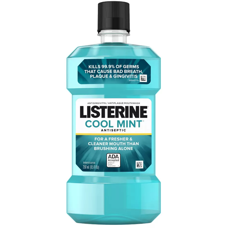 Listerine Cool Mint Antiseptic Mouthwash, 250ml