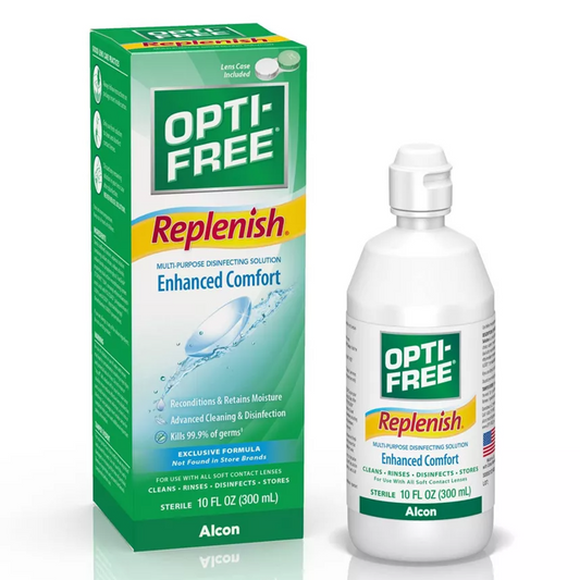 Replenish Opti-Free Multi-Purpose Disinfecting Solution for Contacts, 10oz