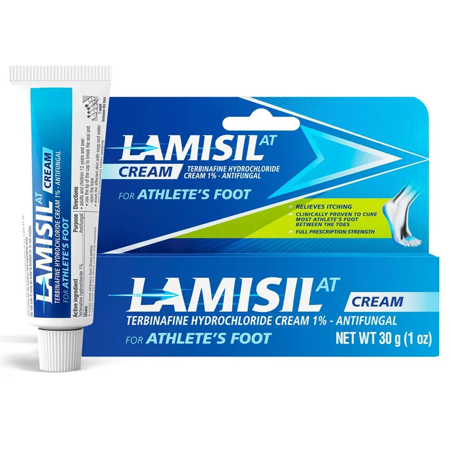 Lamisil AT Terbinafine Hydrochloride 1% Athlete's Foot Antifungal Cream - 1oz