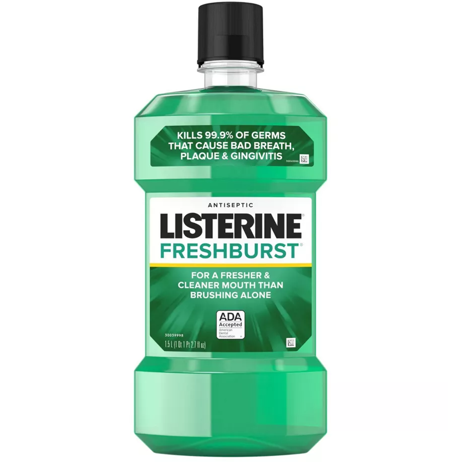 Listerine Antiseptic Fresh Burst Mouthwash - 500ml