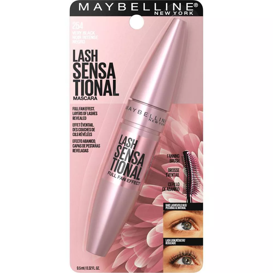 Maybelline Lash Sensational Lengthening Mascara - 0.32 fl oz, Washable Very Black