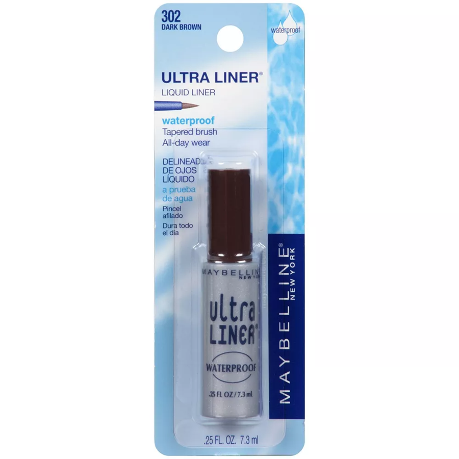 Maybelline Ultra Liner Waterproof Liquid Eyeliner, Dark Brown 302