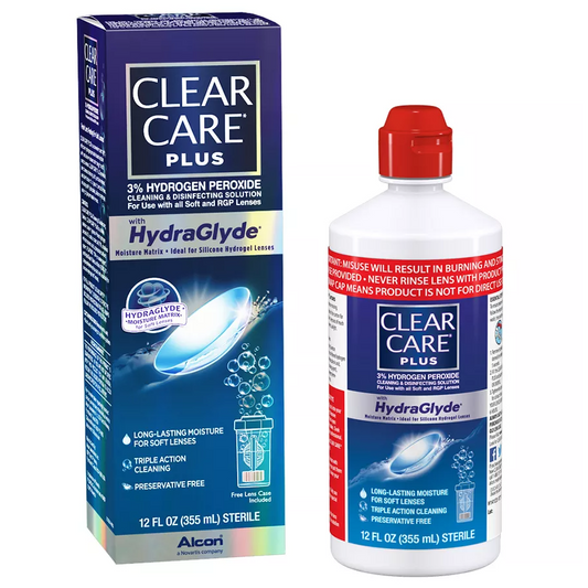 Clear Care Plus with Hydraglyde For Soft Lenses - 12 fl oz