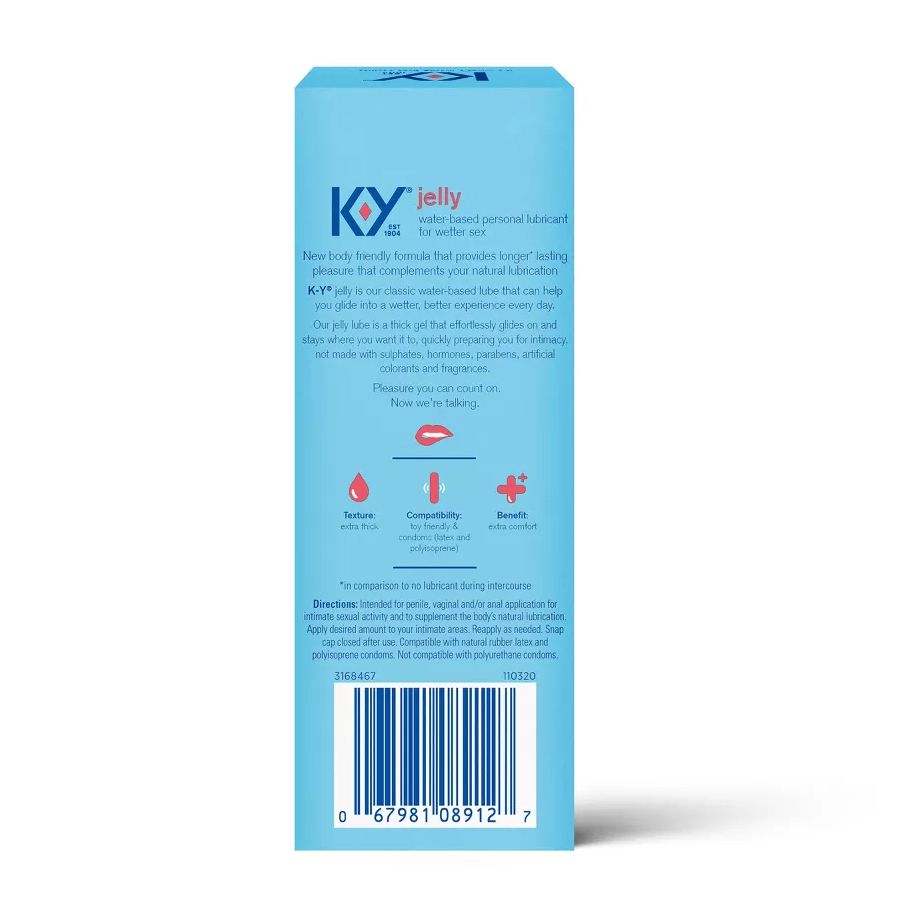 K-Y Jelly Water-Based Personal Lube, 4oz