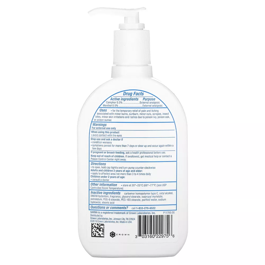 Sarna External Analgesic Lotion, Original, 7.5 fl oz (222 ml)