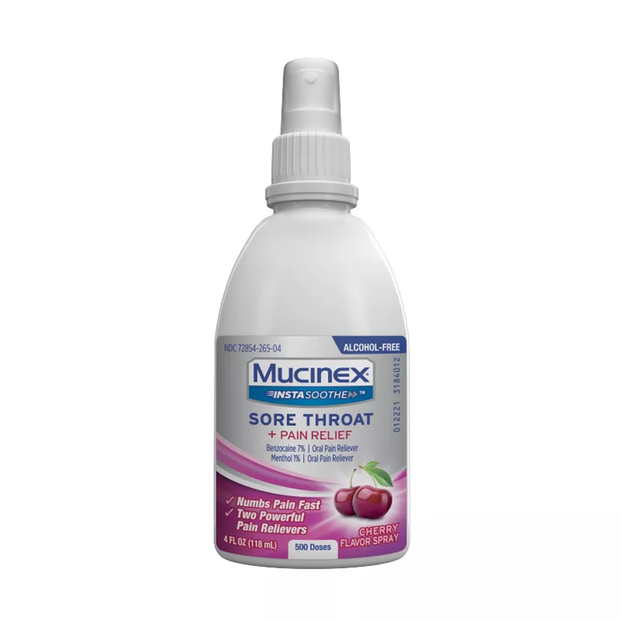 Mucinex Instasoothe Sore Throat Spray - Cherry - 4 fl oz