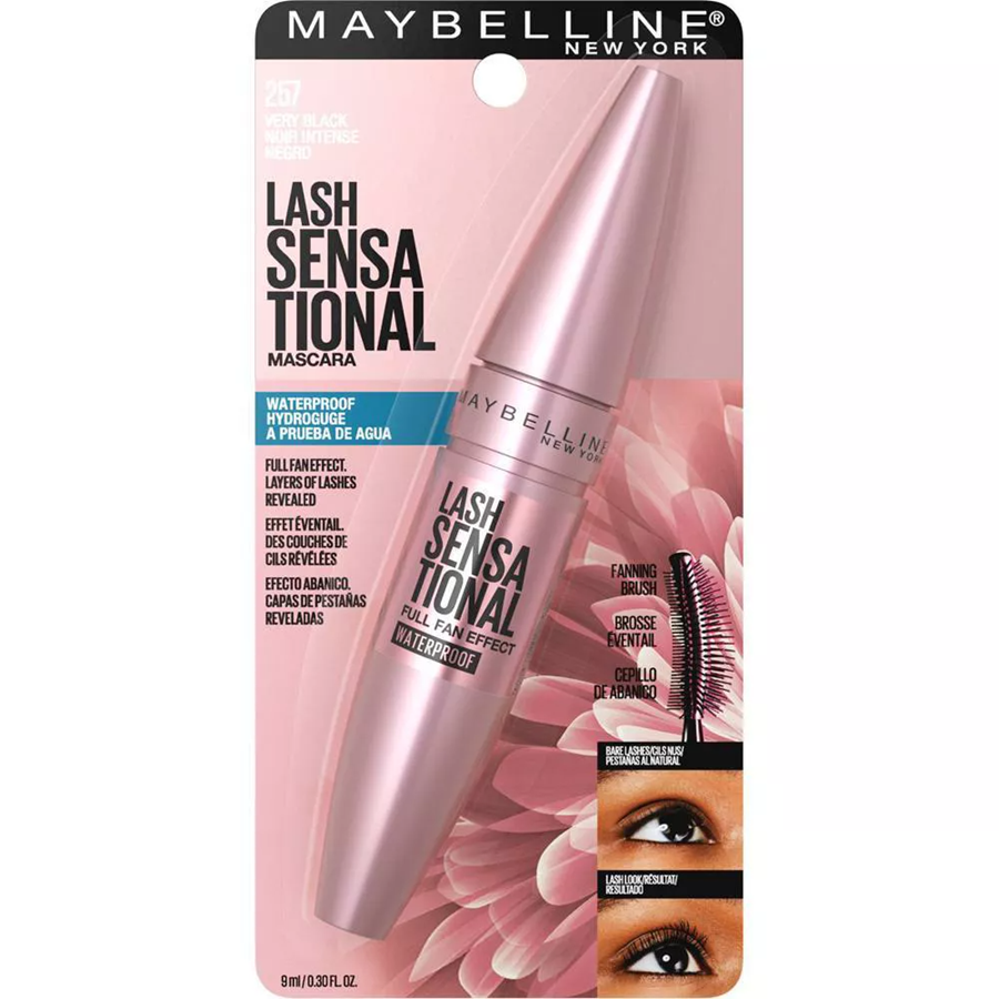 Maybelline Lash Sensational Lengthening Mascara - 0.32 fl oz, Waterproof Very Black