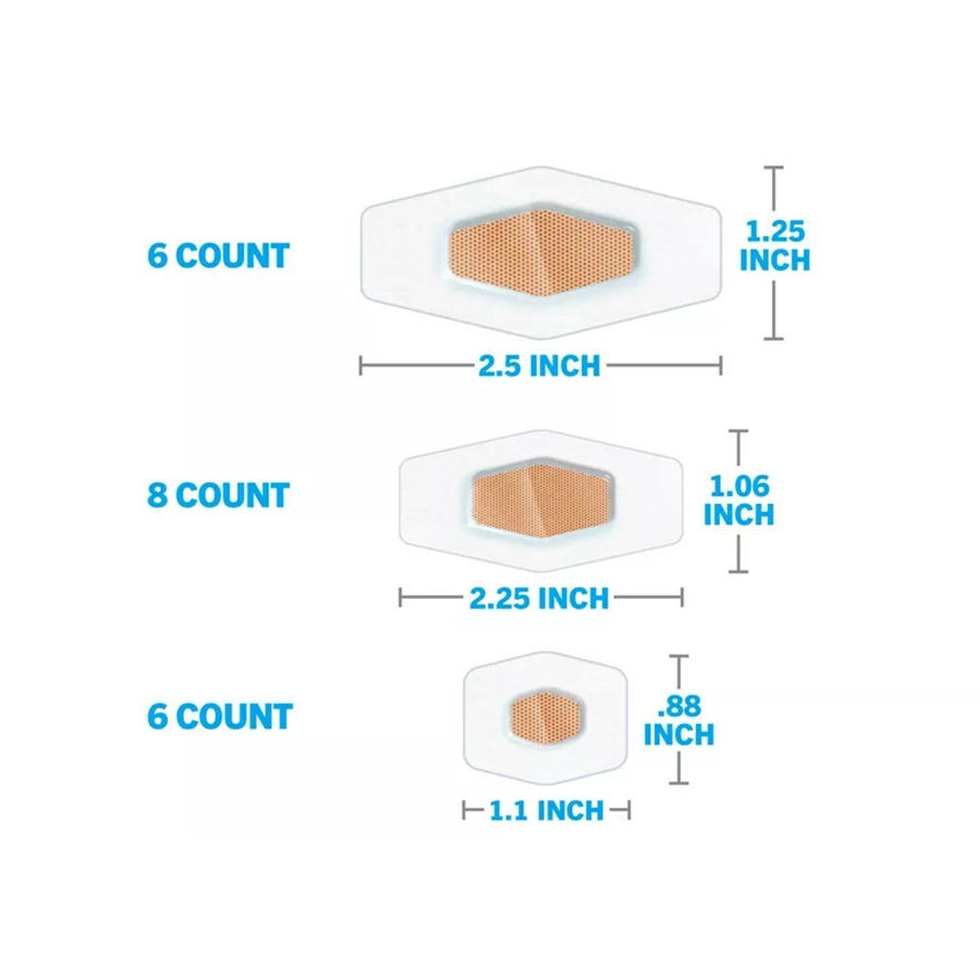 Nexcare Waterproof Bandages - Clear - Assorted Sizes, 20ct