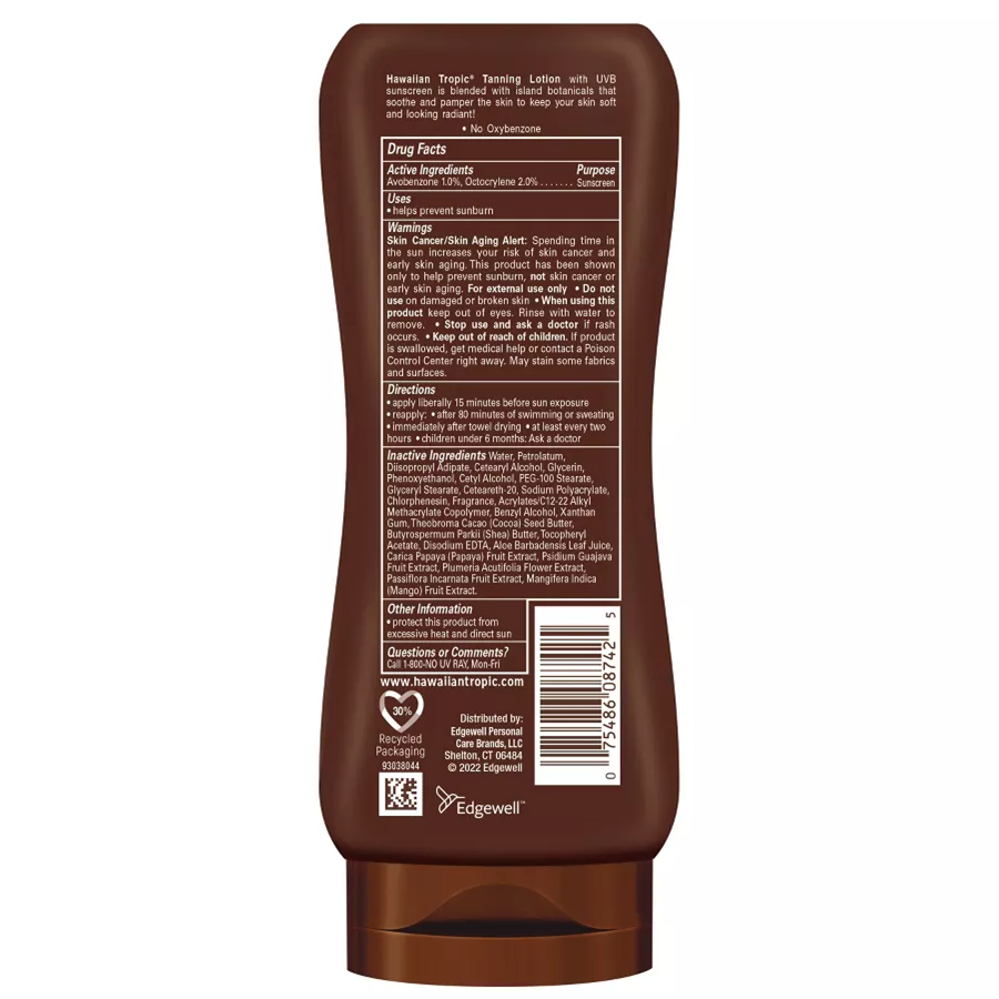 Hawaiian Tropic Dark Tanning Lotion Sunscreen - SPF 4 - 8oz