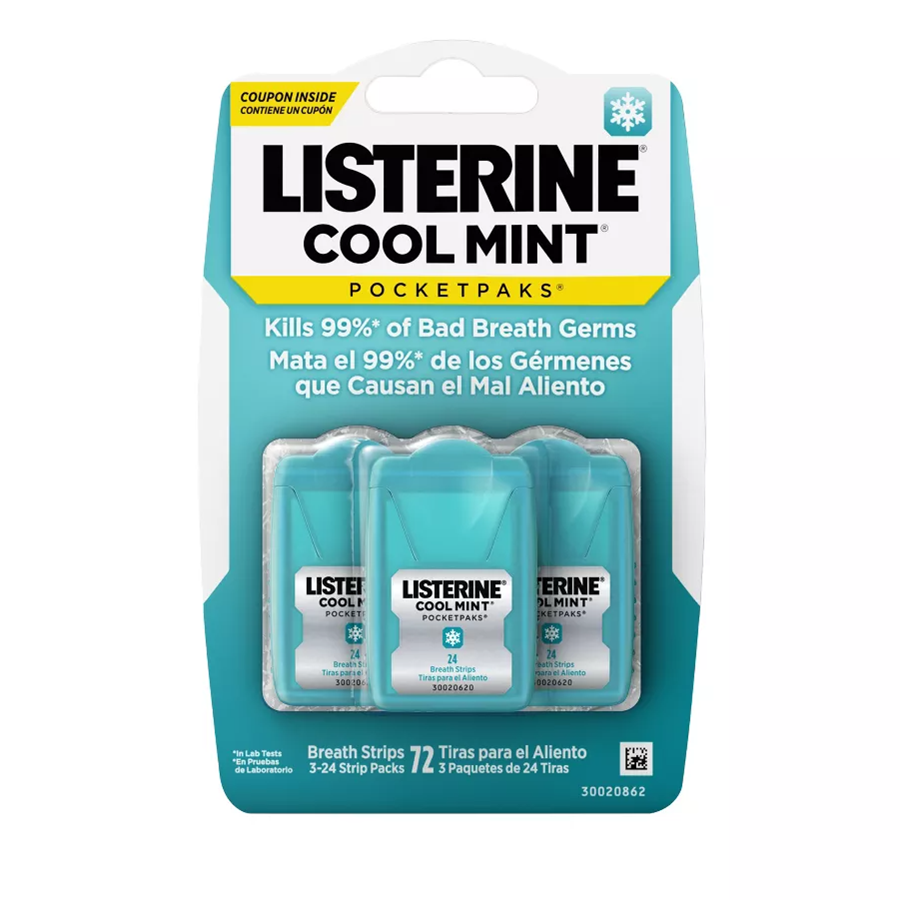 Listerine PocketPaks Breath Strips, Cool Mint