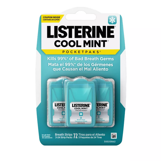 Listerine PocketPaks Breath Strips, Cool Mint