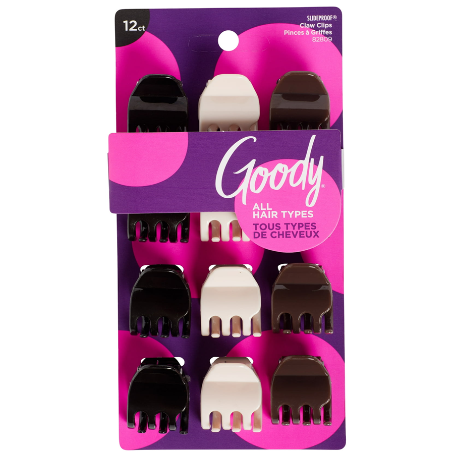 Goody Small Claw Hair Clips - 12ct