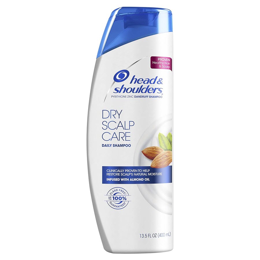 Head & Shoulders Dry Scalp Care Dandruff Shampoo with Almond Oil, 13.5oz