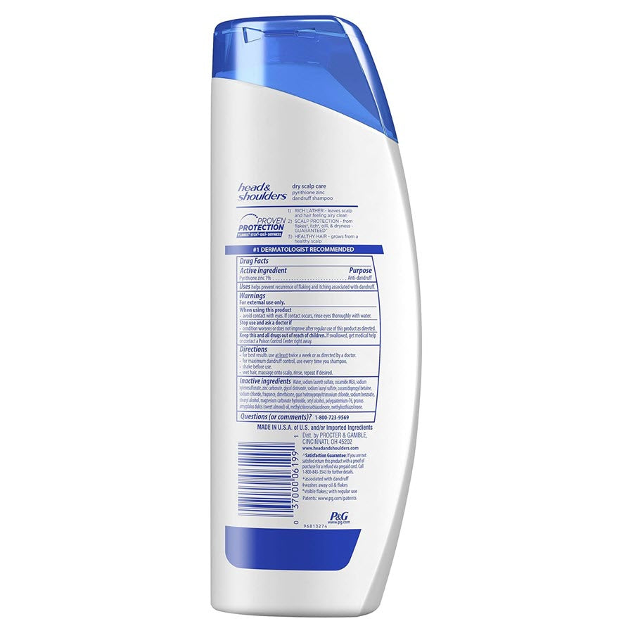 Head & Shoulders Dry Scalp Care Dandruff Shampoo with Almond Oil, 13.5oz