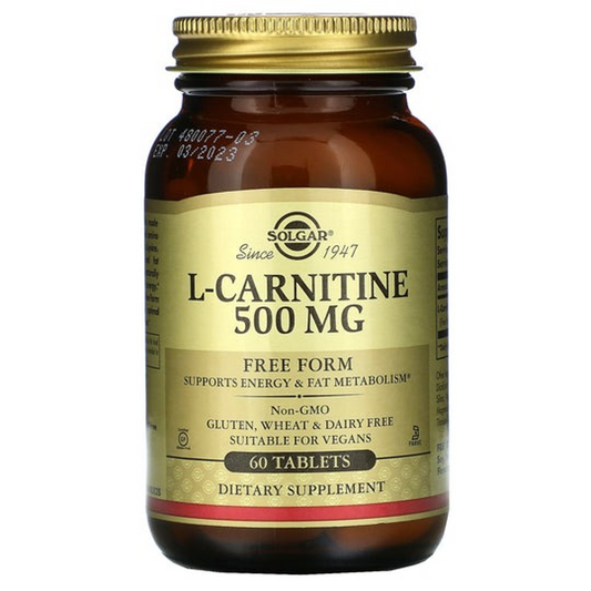 Solgar L-Carnitine 500 mg, 60 Tablets