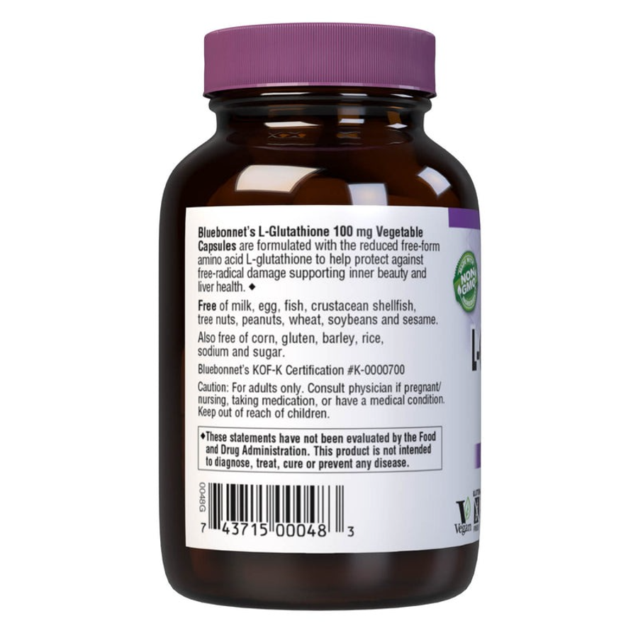 Bluebonnet L-Glutathione 100mg 30 VegCaps