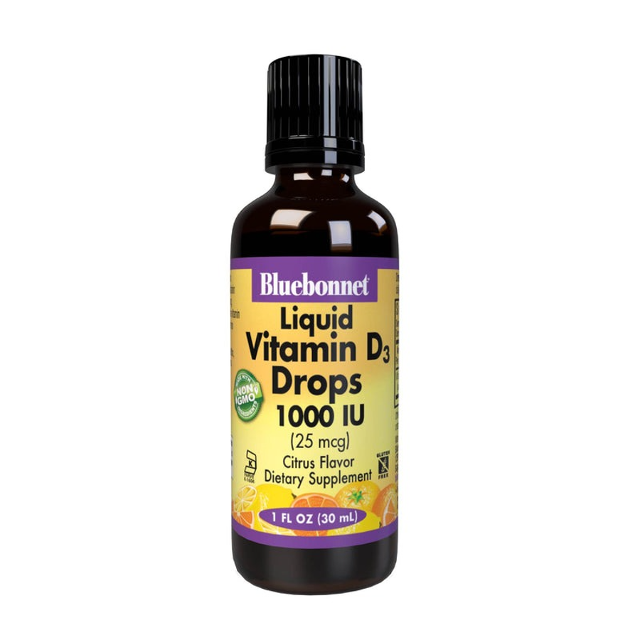 Bluebonnet Liquid Vitamin D3 Drops 1000 Iu (25 Mcg)