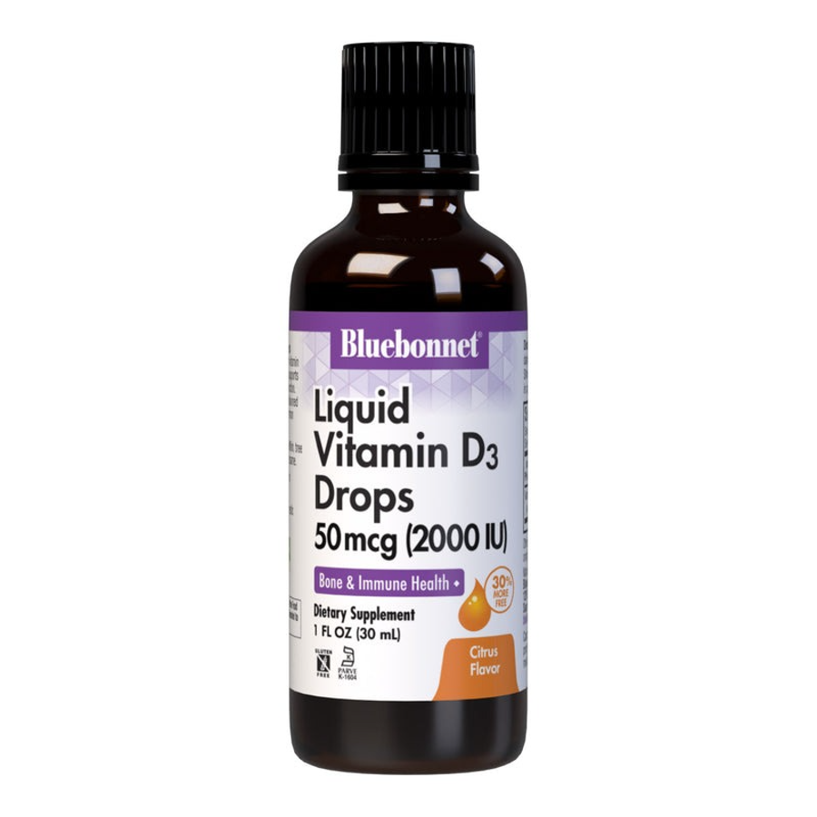 Bluebonnet Liquid Vitamin D3 Drops 2000 Iu (50 Mcg)