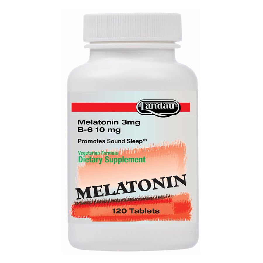 Landau Melatonin 3 Mg Plus B6, 120 Tablets