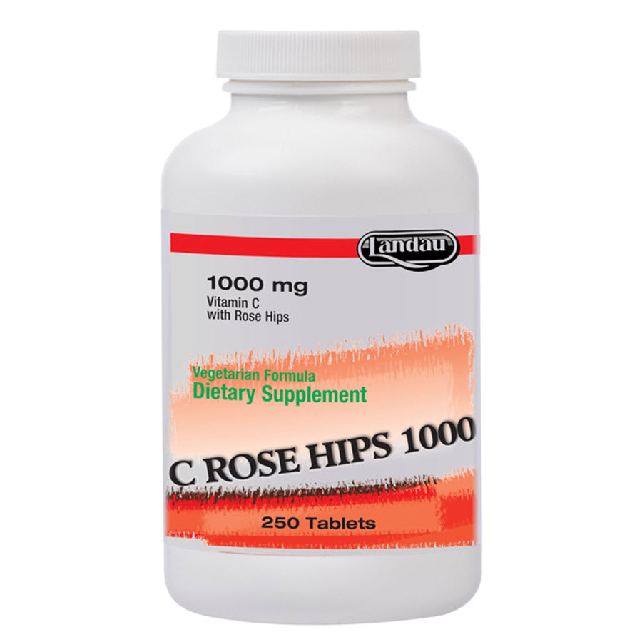 Landau Vitamin-C Rose Hips 1000 Mg, 250 Tablets