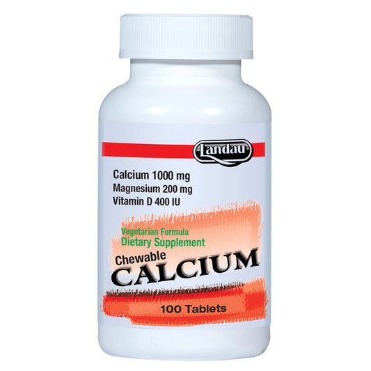 Landau Chewable Calcium Magnesium with Vitamin D, 100 Tablets