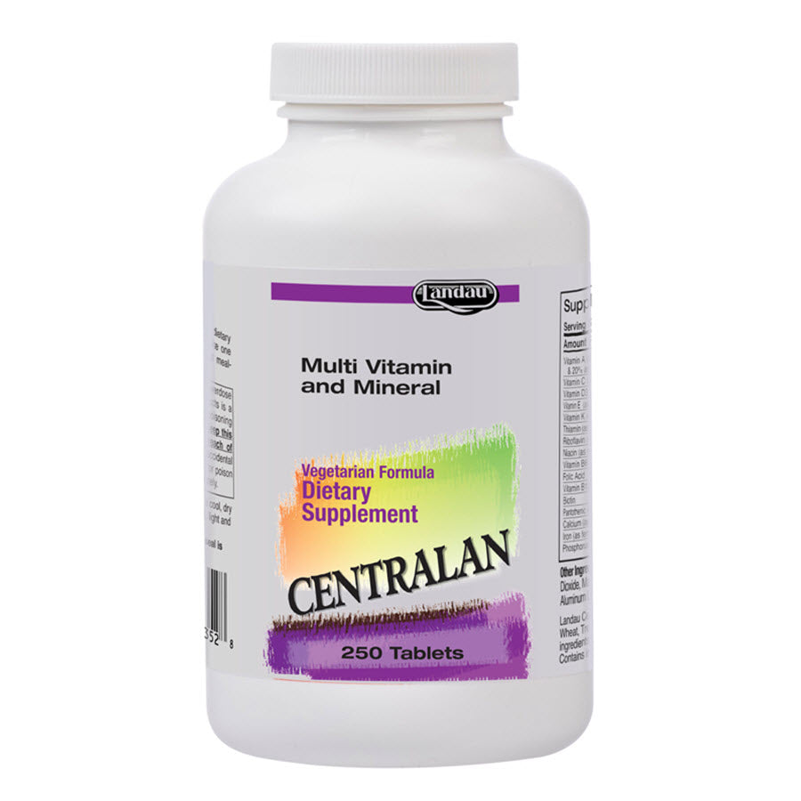 Landau Centralan Multi Vitamin/Mineral (Compare to Centrum), 250 Tablets