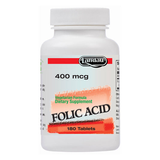 Landau Folic Acid 400 Mcg, 180 Tablets