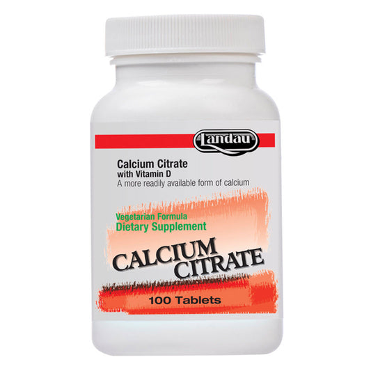 Landau Calcium Citrate with Vitamin D, 100 Tablets