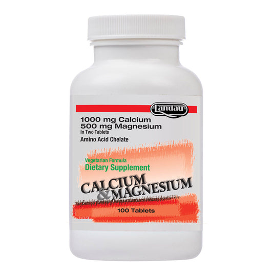 Landau Calcium + Magnesium (Chelated) - 100 Tablets